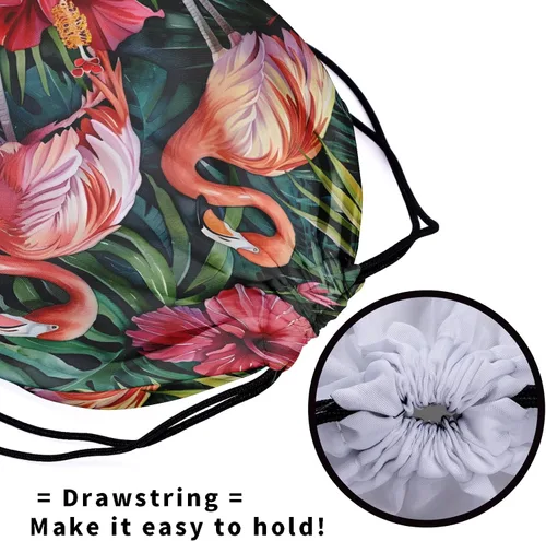 Vista 215 de Bolsa de agarre de gimnasia de piel de animal, bolsa de gimnasia con cordón ajustable, bolsa de cuerda para fauna silvestre, Mariposas Galaxy