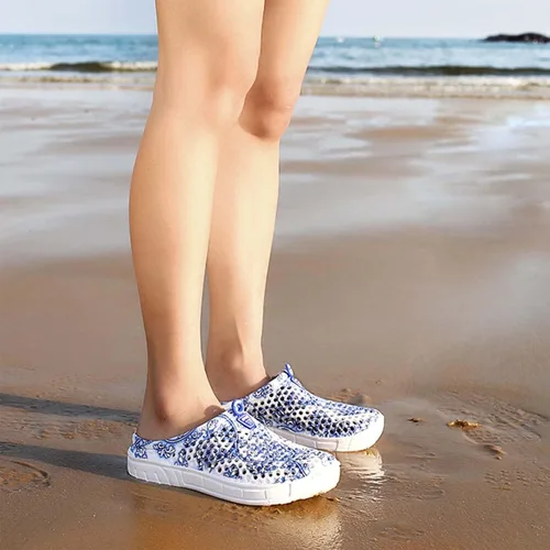 Vista 7 de Zuecos de jardín para mujer, zapatos informales, sandalias de playa, antideslizantes, para piscina, para el agua, para el hogar, calzado de verano