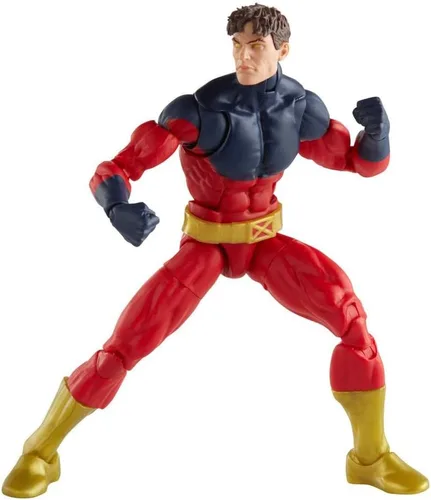 Vista 7 de Serie Marvel Legends X-Men - Figura de acción coleccionable de Vulcano de Marvel de 6 pulgadas, juguete con 2 accesorios y 1 pieza de construcción