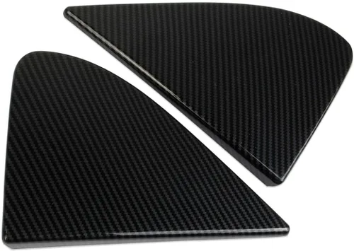 Vista 3 de Cubierta triangular para ventana lateral delantera estilo fibra de carbono moldura, accesorios exteriores para GMC Sierra/Chevrolet Silverado 1500