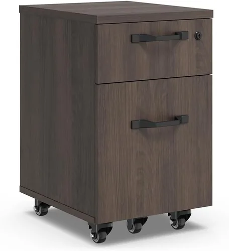 Vista 2 de nbf signature series Allure 15.5" W Box File Mobile Pedestal Sunlight Ash Natural