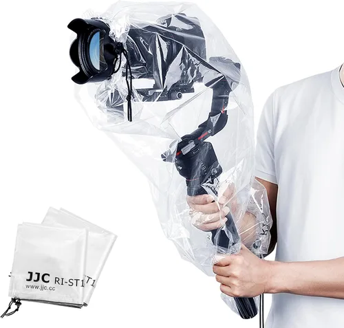 Vista 10 de 2 piezas de cubierta transparente de lluvia para cámara con flash para cámara + lente de hasta 6.3 x 9.8 pulgadas (DXL) Waterproof,PE