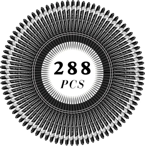 Vista 79 de Bolígrafos personalizados a granel con punta de lápiz capacitivo, 12 bolígrafos personalizados con logotipo de mensaje con nombre, bolígrafos