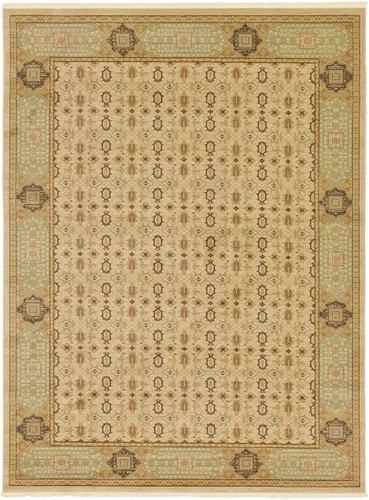 Vista 14 de Unique Loom Palace Collection - Alfombra de área Jefferson (2 pies x 3 pies 1 pulgada, rectangular, crema/caramelo)