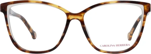 Vista 2 de Carolina Herrera Marcos para lentes de ojo de gato marrón para mujer VHE877V743Y54
