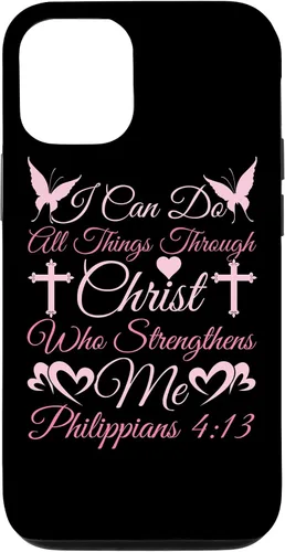 Vista 28 de Christian I Can Do All Things Through Christ Religious Case for iPhone 17