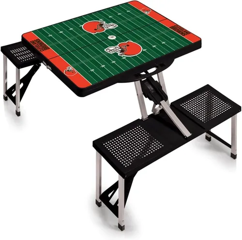 Vista 30 de Picnic TIME NFL Football Field Folding Picnic Table, Camping Table, Outdoor Table with Umbrella Hole