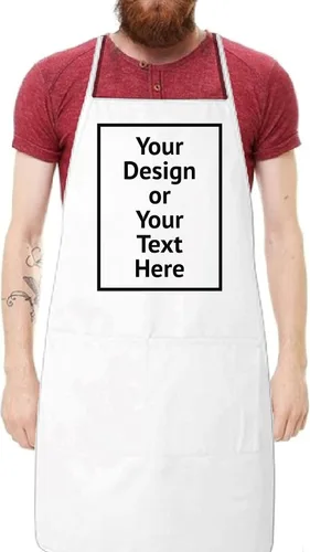 Vista 6 de Vizor Delantal personalizado para hombres, chef cocinero, personaliza tu diseño, foto, imagen, texto, regalos de bricolaje