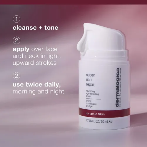 Vista 5 de Dermalogica Crema hidratante facial superconcentrada antienvejecimiento de reparación súper rica - Ayuda a reponer los niveles de humedad naturales