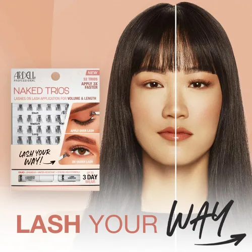 Vista 3 de Ardell Naked Lashes Trios Kit, 32 tríos, 1 paquete