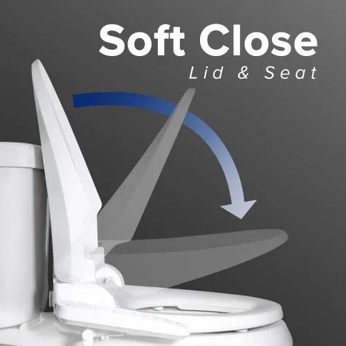 Vista 10 de SmartBidet SB-2000 Asiento de bidé eléctrico - Asiento para inodoro climatizado con secador de aire caliente y funciones de lavado con control