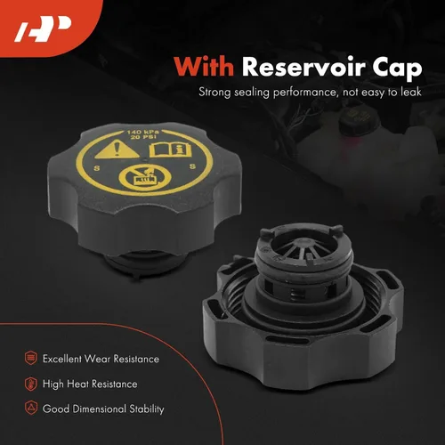 Vista 3 de A-Premium Tanque de depósito de recuperación de desbordamiento de refrigerante de motor presurizado [con tapa] compatible con Buick Encore 2013-2019