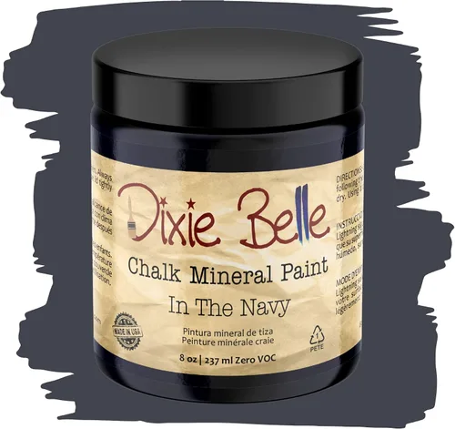 Vista 401 de Pintura para muebles con acabado de tiza Dixie Belle Paint Company - Amatista (4oz) - Pintura mineral de tiza chic púrpura profundo mate