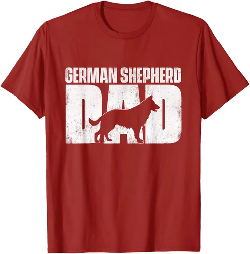 Vista 43 de Camiseta de pastor alemán para el día del padre del dueño de perros caninos, Negro