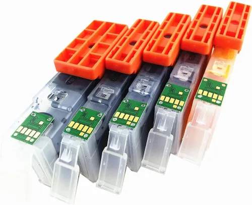 Vista 3 de Cartucho de tinta recargable completo para Canon PGI-150 CLI-151, funciona con impresoras Pixma IP7210 MG5410 MX721 MX921 MG5510 IX6810