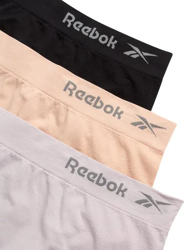 Vista 3 de Reebok Womens Briefs Underwear - 3 Pack Soft Stretch Performance High Waisted Brief Panties - Seamless Underwear for Women