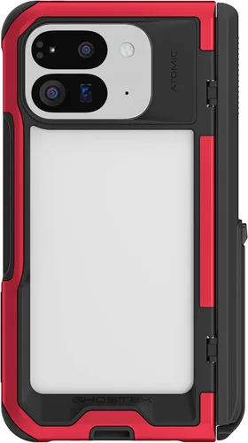 Vista 14 de Ghostek Atomic - Funda delgada transparente, parachoques de aluminio, protección resistente a prueba de golpes para Google Pixel 7 (6.3 pulgadas)
