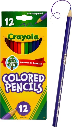 Vista 4 de Crayola 68-4012 lápices de colores, 12 unidades, colores surtidos (paquete de 6)