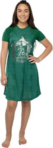 Vista 2 de Harry Potter - Camisón de manga larga con estampado de Hogwart Houses - Slytherin, Gryffindor, Hufflepuff, Ravenclaw