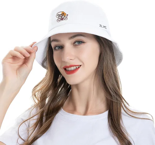 Vista 3 de ZLYC Gorra de pescador bordada de moda unisex para hombres y mujeres