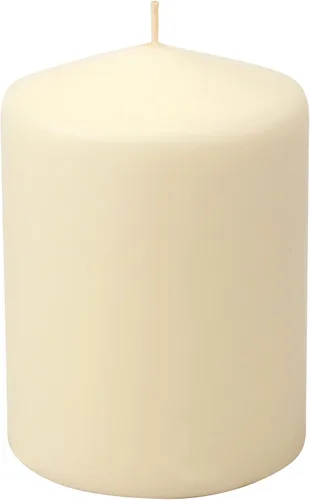 Vista 6 de Stonebriar Velas de pilar sin perfume de 80 horas de larga duración, 3 x 8, marfil, 6 unidades y 35 horas de larga combustión sin perfume, 3 x 4