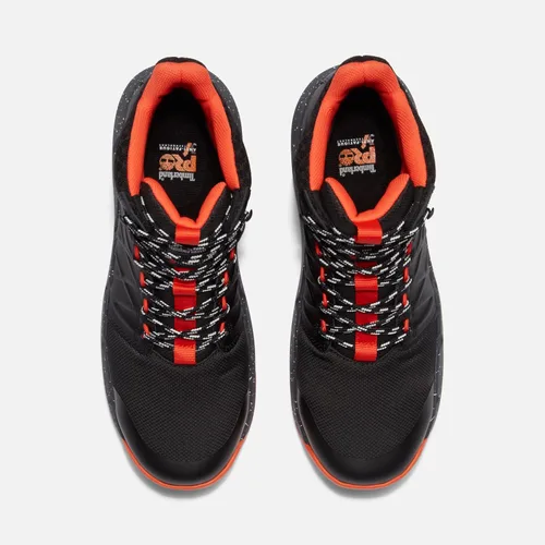 Vista 5 de Timberland PRO para hombre Morphix 6.0"/15.24 cm Bota de seguridad con punta compuesta impermeable Negro/Naranja
