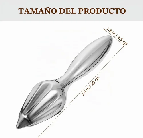 Vista 3 de Exprimidor manual de cítricos de naranja limón con mango de agarre cómodo para una fácil extracción de jugo, herramienta exprimidora de cocina