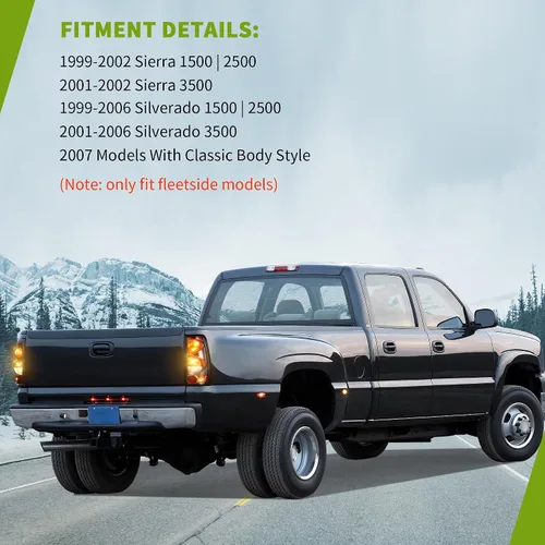 Vista 6 de AUTOSAVER88 Conjunto de Luces Traseras Compatible con Chevy Silverado 1999-2006 1500 2500 3500/2007 Silverado con Estilo de Carrocería