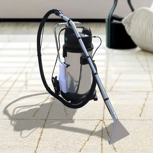 Vista 10 de Máquina limpiadora de alfombras comercial, limpiador de piso 3 en 1, limpiador de polvo portátil de 40L/11 galones, máquina de absorber agua