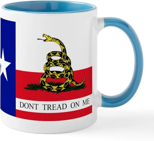 Vista 24 de CafePress – Taza Amarillo Texas – El único Taza de café, taza de café, S, Blanco