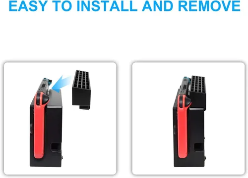 Vista 3 de Skywin - Soporte para tarjetas de juego para Nintendo Switch (capacidad para 28 juegos, soporte para cambiar de base de conexión)