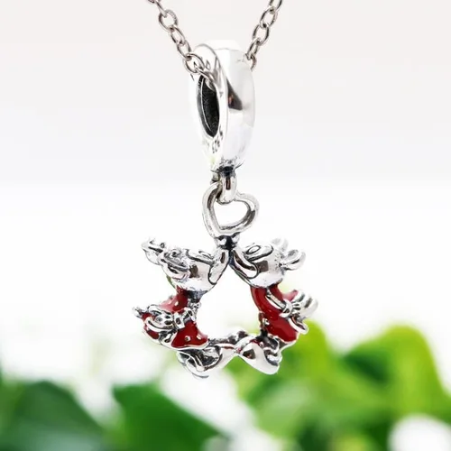 Vista 5 de Ouroyea Charm 925 Sterling Silver PendantGirl Jewelry Beads Gifts for Women BraceletNecklace