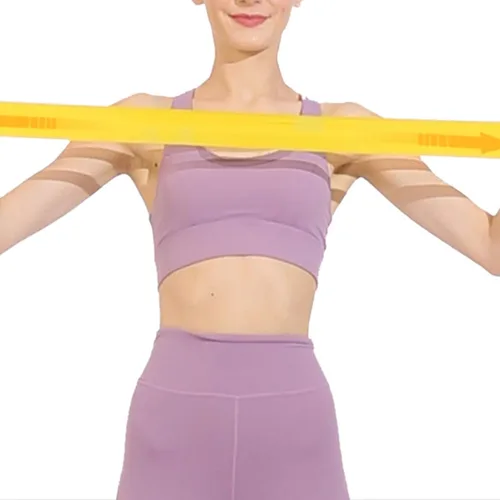 Vista 6 de 5 bandas de ejercicio elásticas de resistencia para ejercicio, fitness, yoga, cinturón de entrenamiento, 5