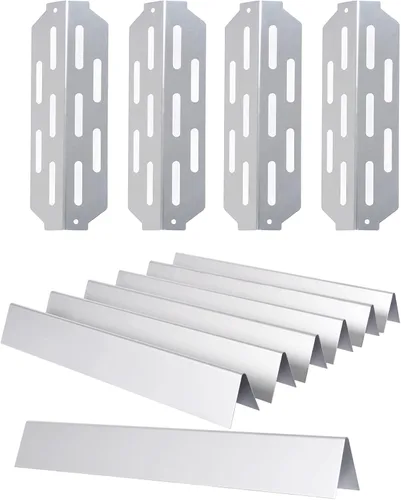 Vista 11 de GasSaf Barras aromatizantes de parrilla 17.5, deflector de calor para Weber Genesis Parts 310, barra de sabor para Weber Genesis 300 310 320 330