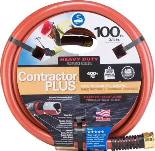 Vista 11 de Swan ContractorPLUS Manguera de riego resistente, 50 pies de longitud, 3/4 pulgadas de diámetro, 400+ PSI, rojo