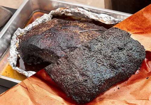 Vista 6 de Rollo de papel de carnicero rosa extra ancho (24 pulgadas x 175 pies), papel de barbacoa de grado alimenticio, sin encerar, para ahumar carne