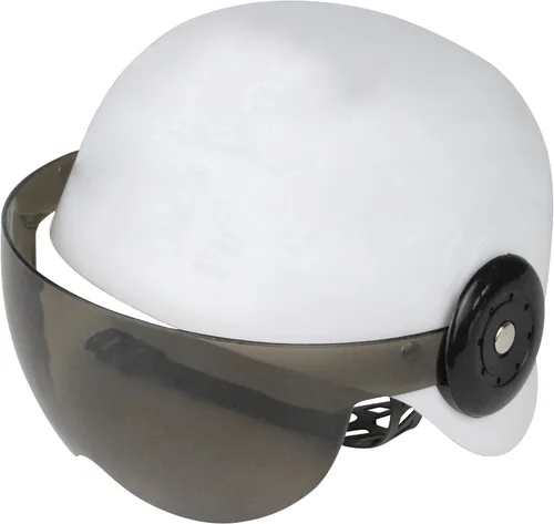 Vista 2 de Accesorio básico para disfraz de casco de piloto de caza blanco para niños, Blanco