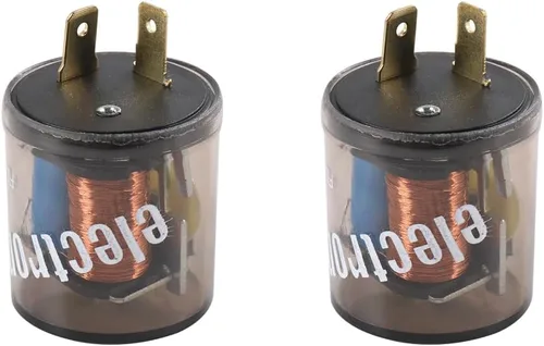 Vista 10 de Relé de intermitente electrónico de 2 pines 12 V luz de señal de giro relé intermitente de 2 clavijas 20 amperios arreglar bombillas de señal