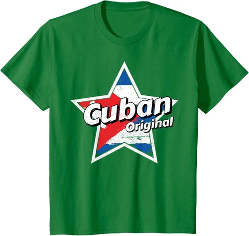 Vista 3 de Camisa Cubano Original Camisa Bandera de Cuba Camiseta Cubano, Negro