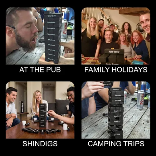 Vista 8 de Jenga Tipsy Tower, juego para beber