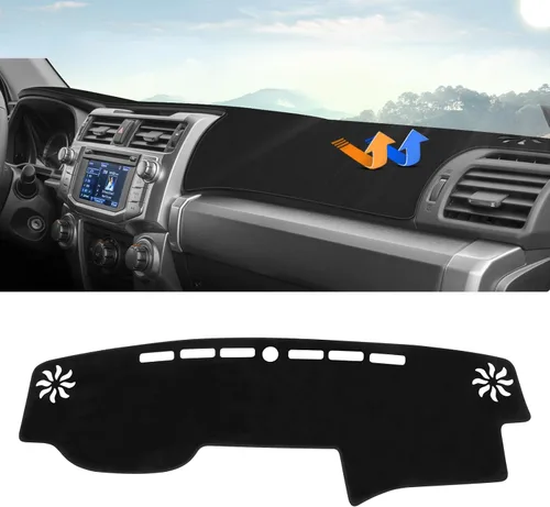 Vista 57 de Autorder Alfombrilla de cubierta de tablero para Toyota 4Runner 2003 2004 2005 2006 2007 2008 2009 Accesorios Cubierta de tablero de terciopelo