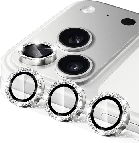 Vista 64 de Compatible con iPhone 13 Pro para iPhone 13 Pro Max, protector de lente de cámara antiarañazos, vidrio templado 9H, protector de cámara de metal a
