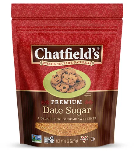 Vista 9 de Chatfields Granulated Date Azúcar, 100% Fecha Edulcorante, 8 Oz. Bolsa, 1 Pack