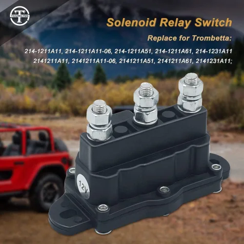 Vista 5 de Interruptor de relé de solenoide de inversión del motor del cabrestante de servicio intermitente Reemplazar Trombetta 214-1211A11