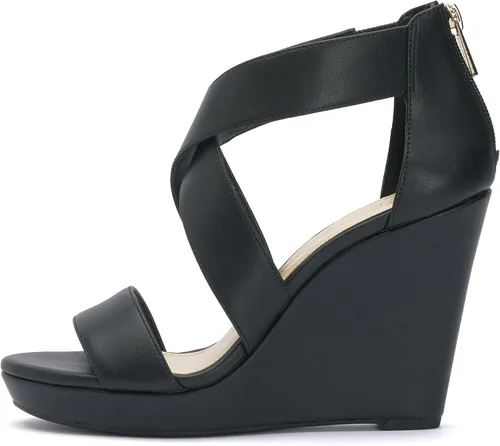 Vista 2 de Jessica Simpson Jinxxi Sandalias para mujer, con taco de cuña
