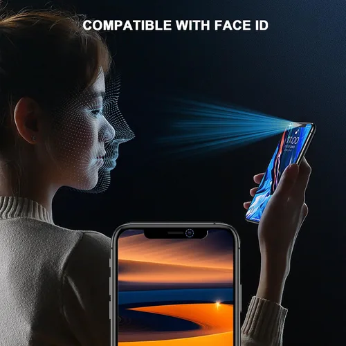 Vista 3 de Paquete de 2 protectores de pantalla de privacidad para iPhone 11/iPhone XR, pantalla de privacidad iPhone 11 de 6.1 pulgadas, película de vidrio