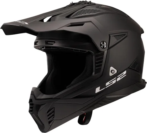 Vista 12 de LS2 Helmets Gate II - Casco integral para motocicleta MX Negro mate