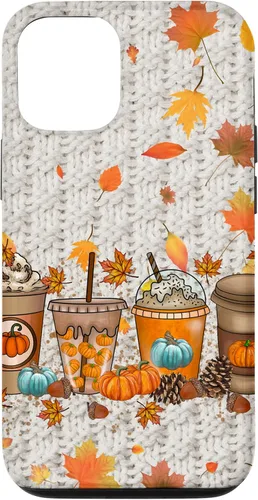 Vista 26 de iPhone 16 Acción de Gracias Otoño Hojas Otoño Calabaza Especias Funda