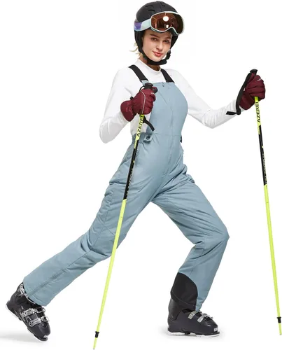 Vista 4 de BALEAF Women's Insulated Waterproof Ski Bib Overalls Snow Windproof Snowboarding Pant