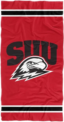 Vista 90 de LOGOVISION Manta Abilene Christian University, 30 x 60 pulgadas, logotipo primario CottonFront/PolyBackBeachTowel